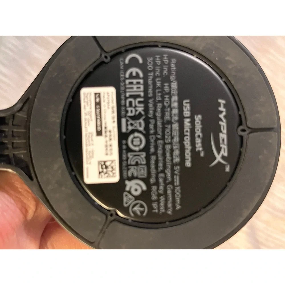 HyperX SoloCast USB‎ Microphone - HMIS1X-XX-BK/G - Gaming Podcast Streaming